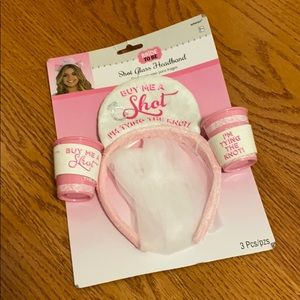 NEW Bachelorette Party Headband Buy Me A Shot I’m Tying the Knot Veil Tiara
